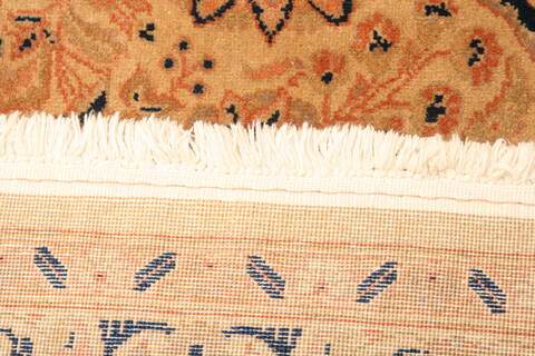 Tabriz Yellow Hand Knotted 82 X 99  Area Rug 100-23059 Image 7