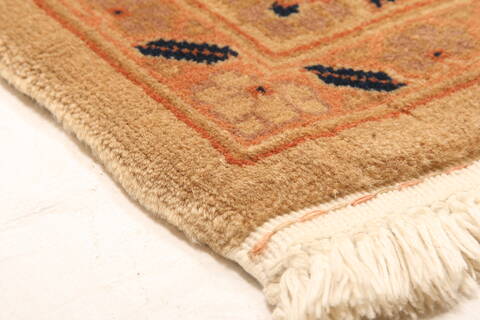 Tabriz Yellow Hand Knotted 82 X 99  Area Rug 100-23059 Image 8