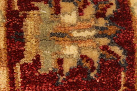 Ziegler Beige Runner Hand Knotted 27 X 103  Area Rug 250-23064 Image 11