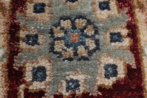 Ziegler Beige Runner Hand Knotted 27 X 103  Area Rug 250-23064 Image 7