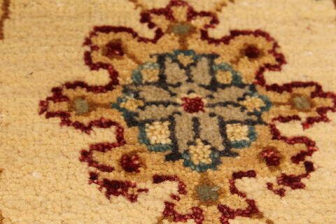 Ziegler Beige Runner Hand Knotted 27 X 103  Area Rug 250-23064 Image 8