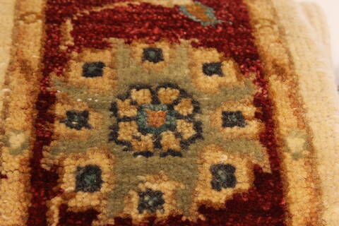 Ziegler Beige Runner Hand Knotted 27 X 103  Area Rug 250-23064 Image 9