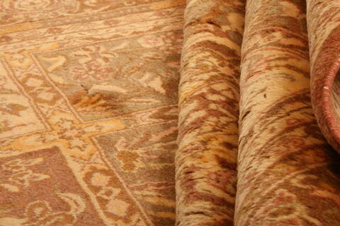 Bakhtiar Yellow Hand Knotted 68 X 100  Area Rug 100-23067 Image 3