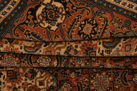 Tabriz Brown Hand Knotted 66 X 97  Area Rug 100-23071 Image 4