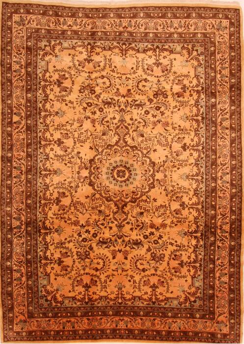 Mehravan Brown Hand Knotted 68 X 96  Area Rug 100-23073 Image 0