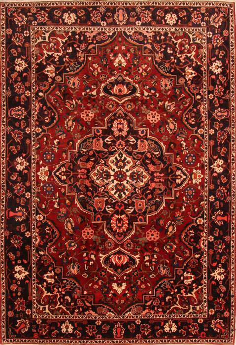 Mazlaghan Red Hand Knotted 73 X 108  Area Rug 100-23076 Image 0