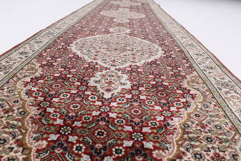 Herati Red Runner Hand Knotted 25 X 101  Area Rug 250-23087 Image 1