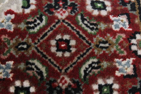 Herati Red Runner Hand Knotted 25 X 101  Area Rug 250-23087 Image 7