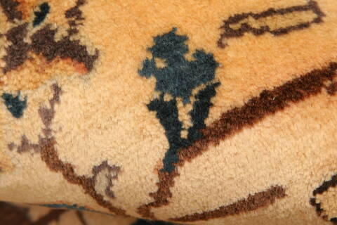 Mashad Beige Hand Knotted 66 X 103  Area Rug 100-23090 Image 1