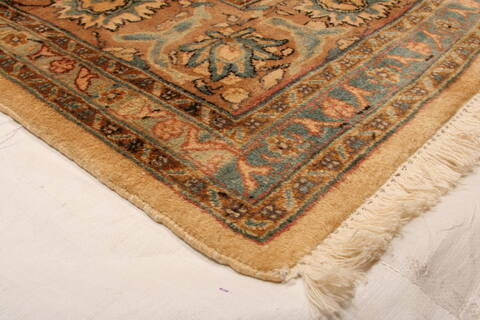 Mashad Beige Hand Knotted 66 X 103  Area Rug 100-23090 Image 9