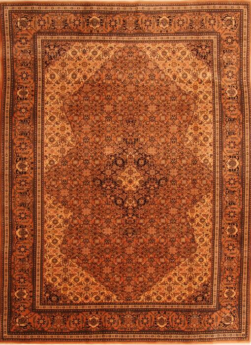 Tabriz Brown Hand Knotted 67 X 811  Area Rug 100-23094 Image 0