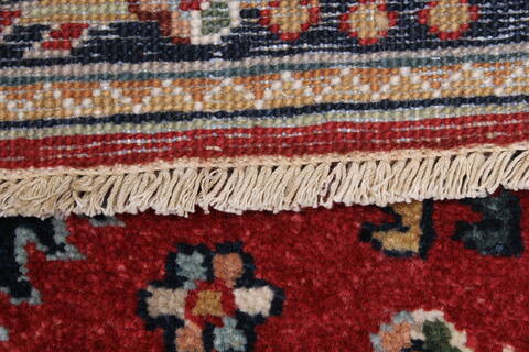 Karajeh Red Runner Hand Knotted 26 X 100  Area Rug 250-23119 Image 12