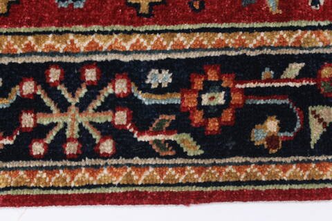 Karajeh Red Runner Hand Knotted 26 X 100  Area Rug 250-23119 Image 2