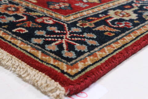 Karajeh Red Runner Hand Knotted 26 X 100  Area Rug 250-23119 Image 5