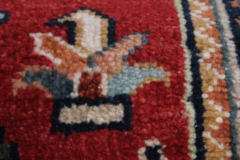 Karajeh Red Runner Hand Knotted 26 X 100  Area Rug 250-23119 Image 6