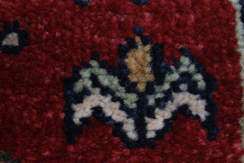 Karajeh Red Runner Hand Knotted 26 X 100  Area Rug 250-23119 Image 8