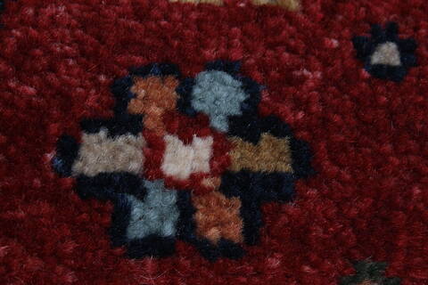 Karajeh Red Runner Hand Knotted 26 X 100  Area Rug 250-23119 Image 9