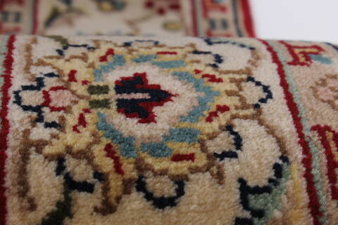 Isfahan Red Runner Hand Knotted 27 X 910  Area Rug 250-23125 Image 10