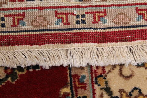 Isfahan Red Runner Hand Knotted 27 X 910  Area Rug 250-23125 Image 2