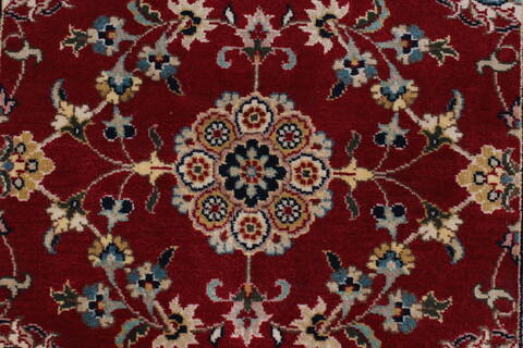Isfahan Red Runner Hand Knotted 27 X 910  Area Rug 250-23125 Image 5