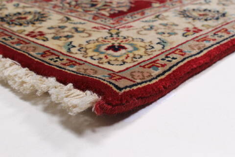 Isfahan Red Runner Hand Knotted 27 X 910  Area Rug 250-23125 Image 7