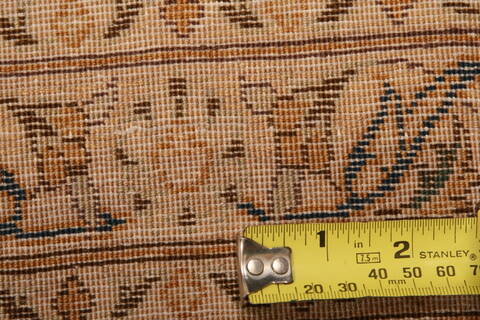 Kashan Yellow Hand Knotted 69 X 99  Area Rug 100-23137 Image 7