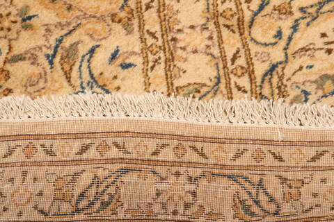 Kashan Yellow Hand Knotted 69 X 99  Area Rug 100-23137 Image 8
