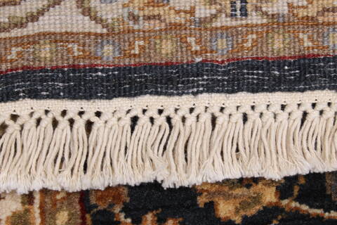 Kashmir Black Runner Hand Knotted 27 X 99  Area Rug 250-23138 Image 12