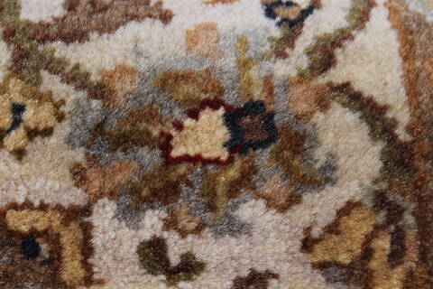 Kashmir Black Runner Hand Knotted 27 X 99  Area Rug 250-23138 Image 9