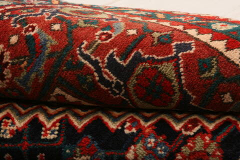 Tabriz Red Hand Knotted 611 X 106  Area Rug 100-23141 Image 3