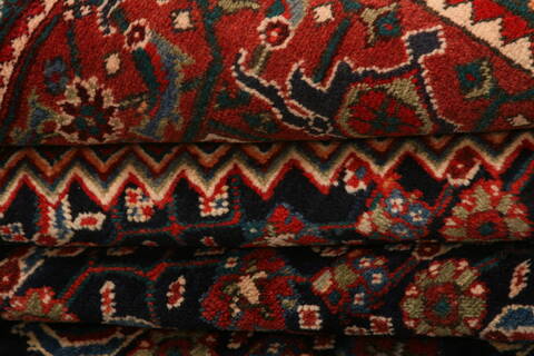 Tabriz Red Hand Knotted 611 X 106  Area Rug 100-23141 Image 6