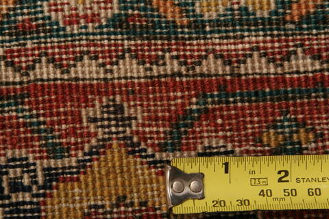 Tabriz Red Hand Knotted 611 X 106  Area Rug 100-23141 Image 7
