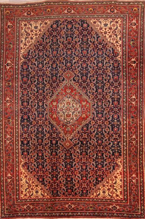 Tabriz Red Hand Knotted 611 X 106  Area Rug 100-23141 Image 0