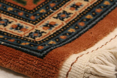 Tabriz Brown Hand Knotted 61 X 90  Area Rug 100-23143 Image 8
