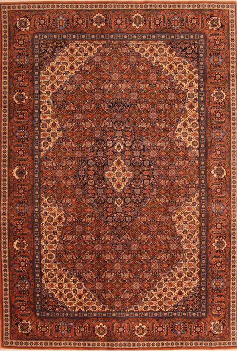 Tabriz Brown Hand Knotted 61 X 90  Area Rug 100-23143 Image 0