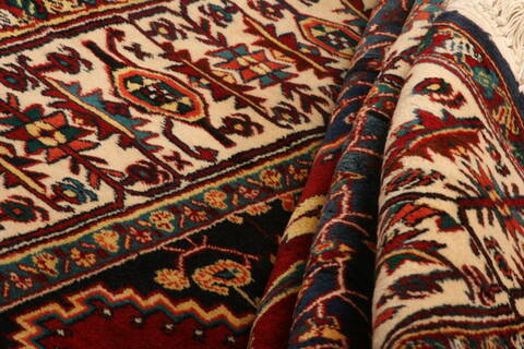 Mashad Red Hand Knotted 65 X 810  Area Rug 100-23151 Image 1