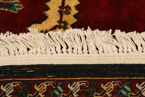 Mashad Red Hand Knotted 65 X 810  Area Rug 100-23151 Image 5
