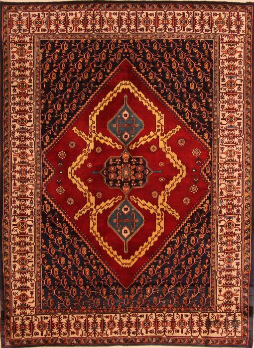 Mashad Red Hand Knotted 65 X 810  Area Rug 100-23151 Image 0