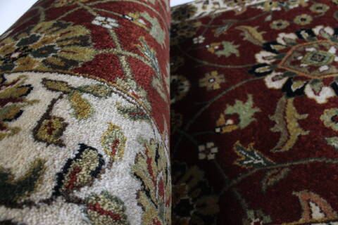 Semnan Brown Runner Hand Knotted 20 X 96  Area Rug 250-23175 Image 11