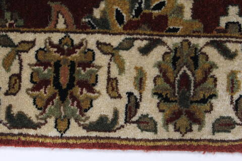 Semnan Brown Runner Hand Knotted 20 X 96  Area Rug 250-23175 Image 3