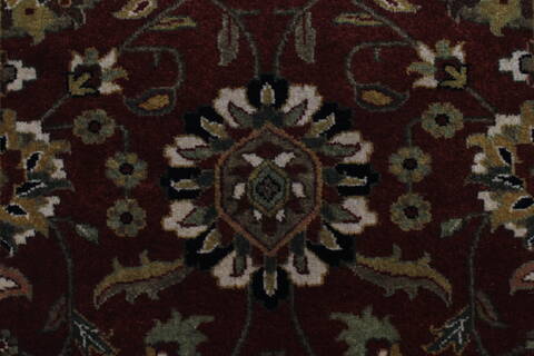 Semnan Brown Runner Hand Knotted 20 X 96  Area Rug 250-23175 Image 4