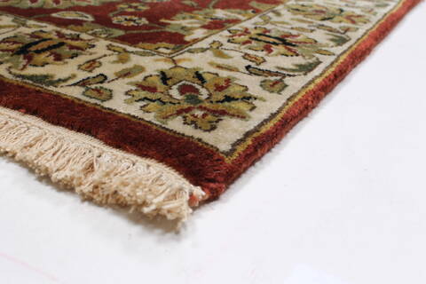 Semnan Brown Runner Hand Knotted 20 X 96  Area Rug 250-23175 Image 6