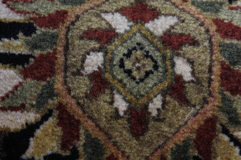Semnan Brown Runner Hand Knotted 20 X 96  Area Rug 250-23175 Image 8