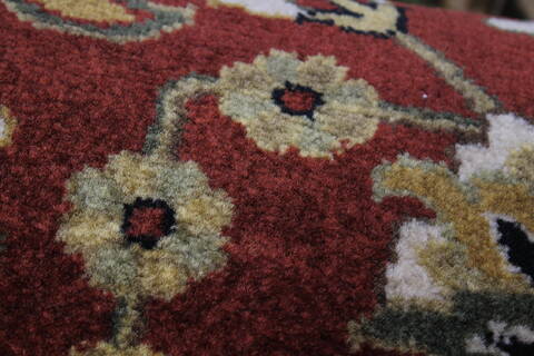 Semnan Brown Runner Hand Knotted 20 X 96  Area Rug 250-23175 Image 9