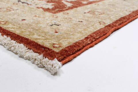 Chobi Brown Runner Hand Knotted 211 X 88  Area Rug 250-23186 Image 4