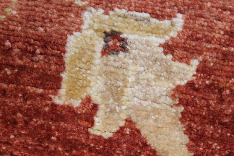 Chobi Brown Runner Hand Knotted 211 X 88  Area Rug 250-23186 Image 6