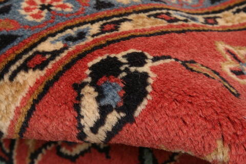 Yazd Red Hand Knotted 65 X 108  Area Rug 100-23207 Image 2