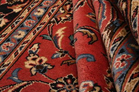 Yazd Red Hand Knotted 65 X 108  Area Rug 100-23207 Image 4