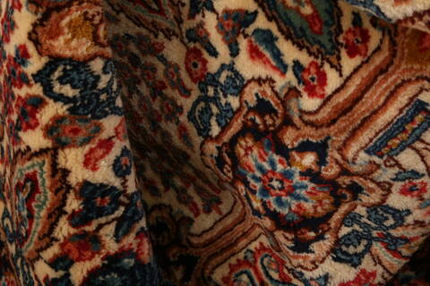 Kerman Orange Hand Knotted 66 X 910  Area Rug 100-23216 Image 2