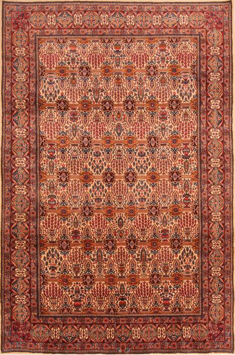 Kerman Orange Hand Knotted 66 X 910  Area Rug 100-23216 Image 0